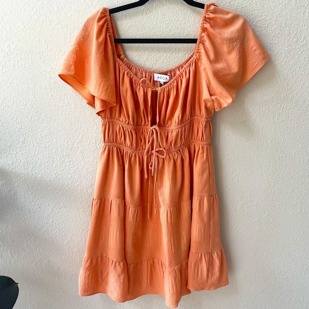 Acoa, orange dress, size S, NWOT